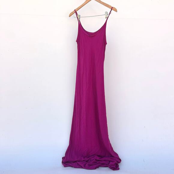 New 27 Miles Malibu Nata Maxi Fuschia Tank Dress Summer Medium Long Casual - Picture 4 of 6